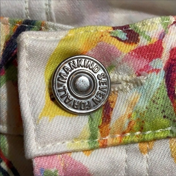 7 FAM The cropped skinny in Tropical palms print - Picture 7 of 8